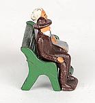 Picture of Grey Iron Train figure, old man (for bench)